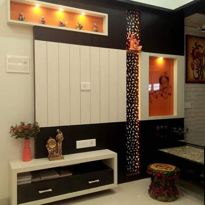 KhatiRaj Woodworks - Custom TV Unit in a Living Room