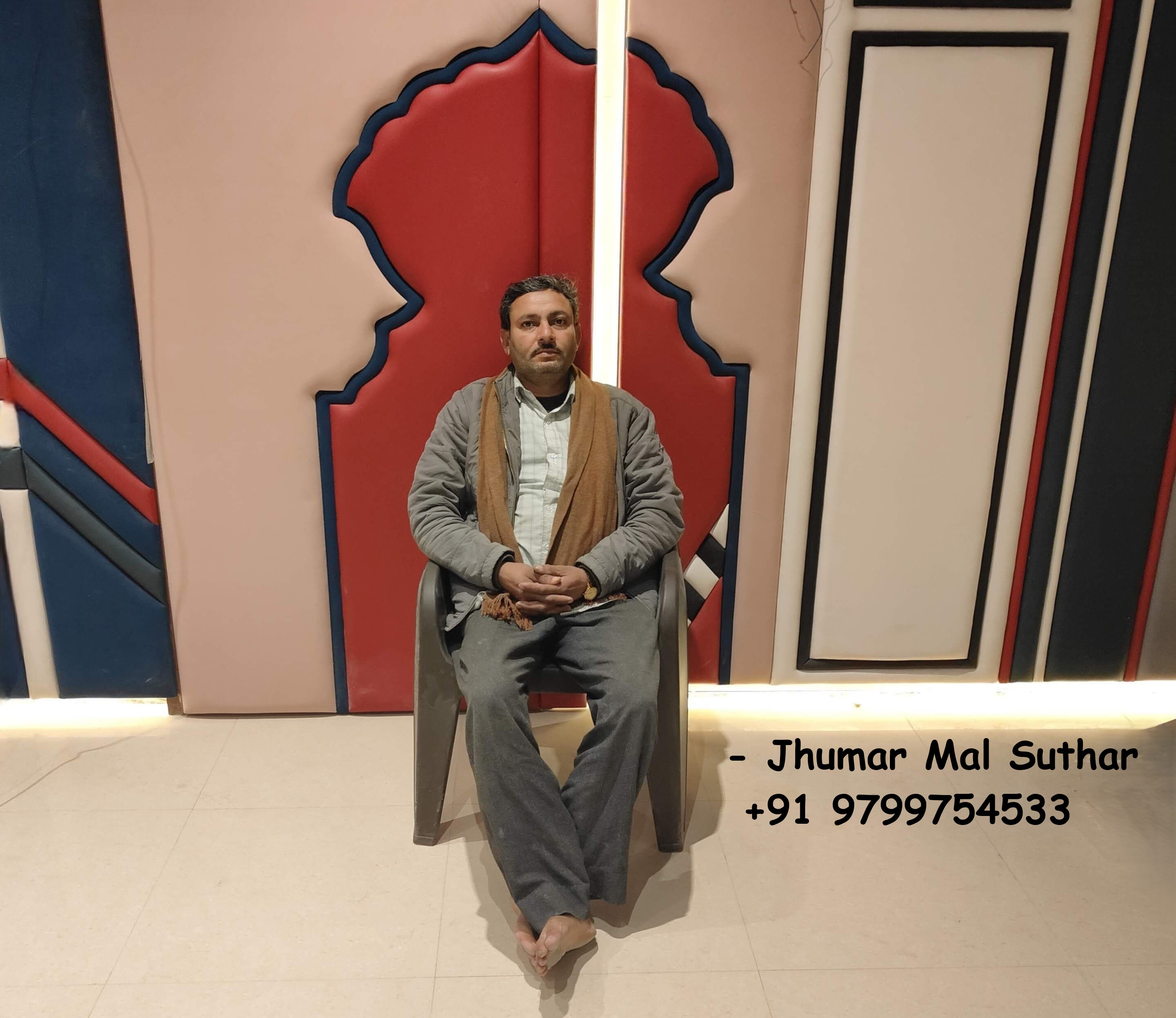 Jhumar Mal Suthar, Founder and Master Carpenter at KhatiRaj Woodworks
